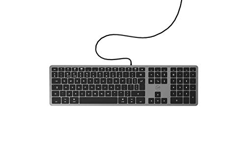 Mobility Lab teclado inglés QWERTY con cable Design Touch ideal para Mac – gris