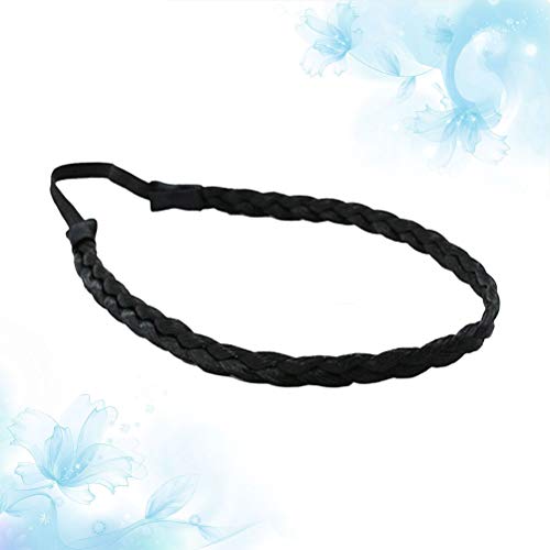 Moda Elástico Estiramiento del pelo Trenzado Diadema Trenzas clásicas Banda para el cabello sintético Pieza de cabello Mujeres Accesorios de belleza