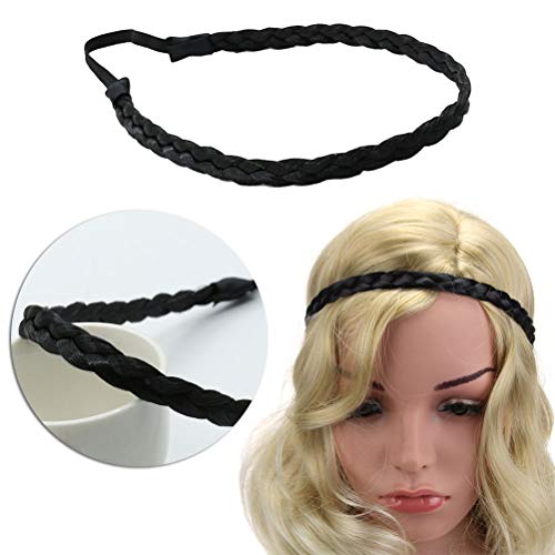 Moda Elástico Estiramiento del pelo Trenzado Diadema Trenzas clásicas Banda para el cabello sintético Pieza de cabello Mujeres Accesorios de belleza