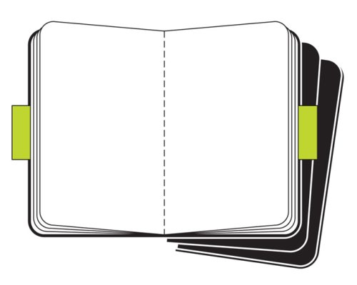 Moleskine Cahier Journal (juego de 3 cuadernos con páginas en blanco, cubierta de cartón y bordado de algodón, bolsillo de 9 x 14 cm, 64 páginas), rosa cinético