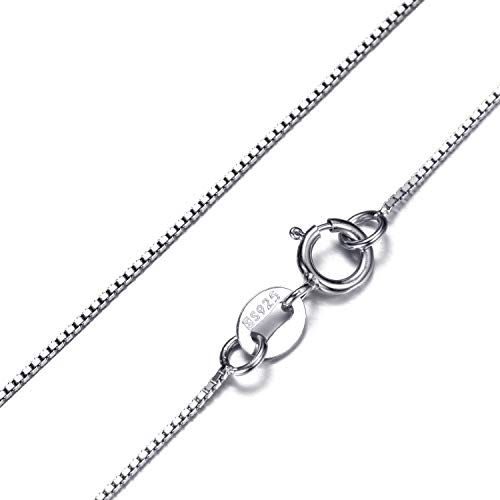 Morella Collar de Mujer con Colgante corazón-Letra D de 925 Plata rodiada con Piedras de circonita de Color Blanco 46cm