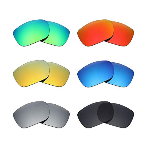 MRY 6 pares polarizadas lentes de repuesto para Oakley TwoFace gafas de sol