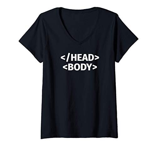 Mujer HTML Camiseta Cuello V