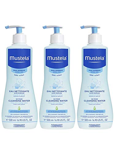 Mustela Agua Limpiadora Sin Enjuague 3 x 500ml