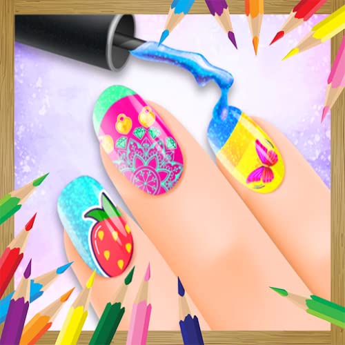 Nail Coloring Pages For Girls