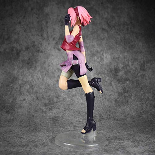 Naruto Shippuden Figura Gals Sakura Haruno Completo 22Cm, PVC Figuras De Acción Modelo De Juguete De Regalo