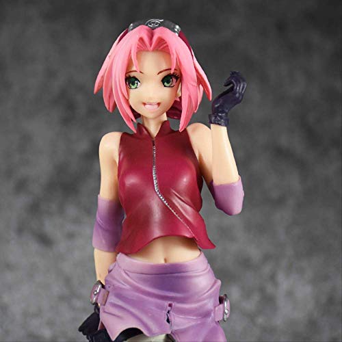 Naruto Shippuden Figura Gals Sakura Haruno Completo 22Cm, PVC Figuras De Acción Modelo De Juguete De Regalo