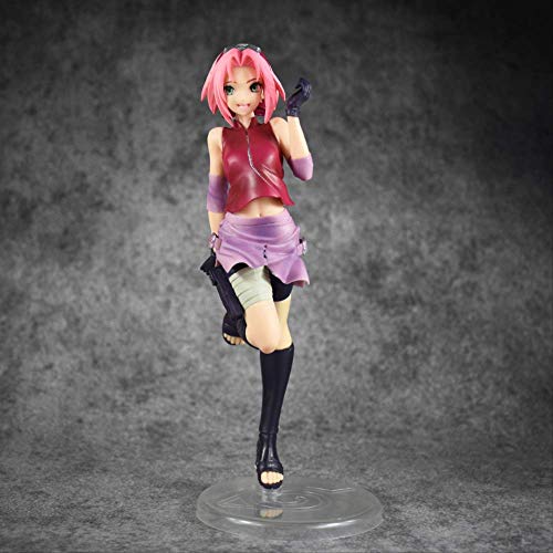 Naruto Shippuden Figura Gals Sakura Haruno Completo 22Cm, PVC Figuras De Acción Modelo De Juguete De Regalo