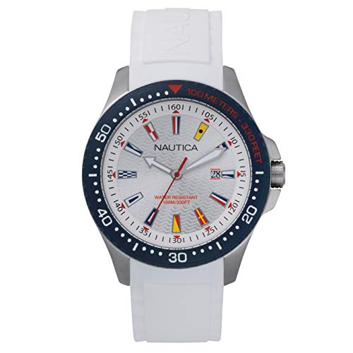 Nautica Reloj Hombre de Cuarzo analógico con Correa en Silicona NAPJBC001