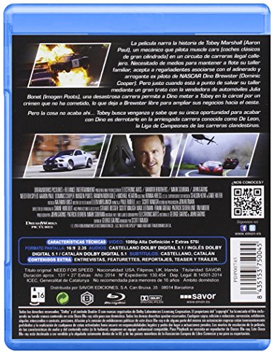 Need For Speed [Blu-ray]