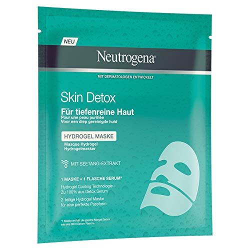 Neutrogena Skin Detox Máscara Hidrogel - 6 Unidades x 30 ml.