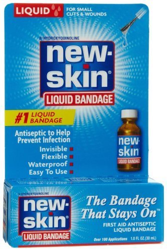 New-Skin Liquid Bandage, First Aid Liquid Antiseptic, 1 Ounce Bottle by New-Skin