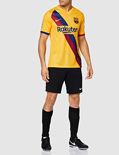 NIKE FCB M Nk BRT Stad JSY SS AW - Camiseta de equipación para Hombre, Varsity Maize (Full Sponsor), L