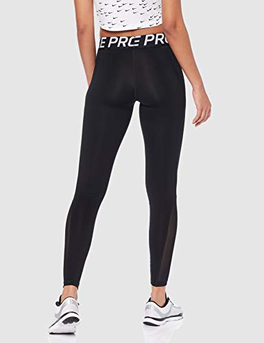 NIKE W NP Tight Pantalones de Deporte, Mujer, Black/White, XS