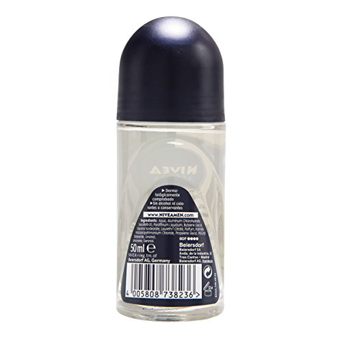 Nivea Men Deodorante, Invisible For Black & White Deo Roll-On - 160 g