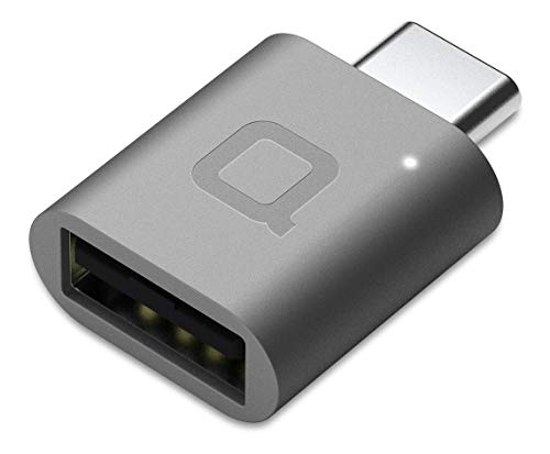 nonda Adaptador USB Tipo C a USB 3.0, Adaptador Thunderbolt 3 a USB de Aluminio con LED Indicador para MacBook Pro 2019/2018, MacBook Air 2018, Pixel 3, y más dispositivos de tipo C (Gris Espacial)