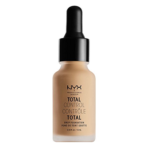 NYX Professional Makeup Base de Maquillaje Total Control Drop Foundation, de Larga duración, Cobertura Modulable y Acabado Mate, Fórmula vegana, Tono: Medium Olive