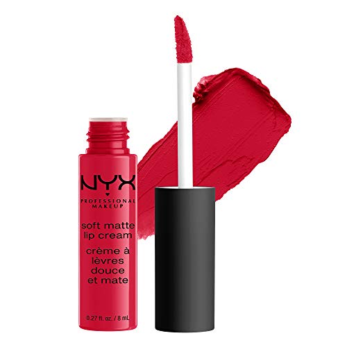 NYX Professional Makeup Pintalabios Soft Matte Lip Cream, Acabado cremoso mate, Color ultrapigmentado, Larga duración, Fórmula vegana, Tono: Amsterdam