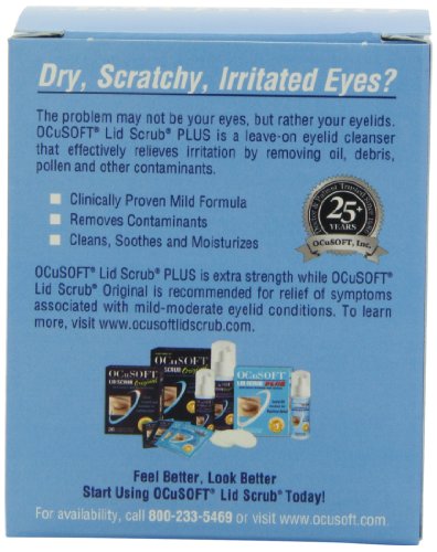 Ocusoft Lid Scrub Pre-Moistened Pads Plus - 30 / Box by OCUSOFT