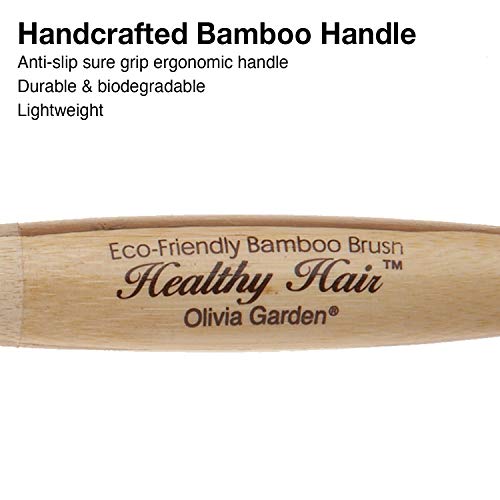 Olivia Garden Healthy Hair Thermal 33 - Cepillo de bambú, 33 x 50 mm