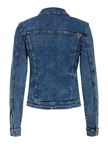 Only Onltia Dnm Jacket BB MB Bex02 Noos Chaqueta Vaquera, Azul (Medium Blue Denim Medium Blue Denim), 38 (Talla del fabricante: 36) para Mujer