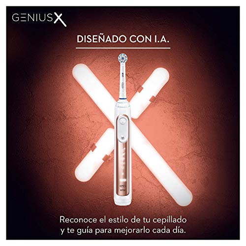 Oral-B Genius X 20000N - Cepillo De Dientes Eléctrico con Tecnología De Braun, Oro Rosa