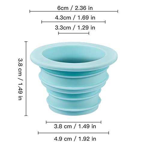 Outus 4 Piezas Anillo de Silicona Desodorante Tapón de Sellado de Lavadora Anillo de Sellado de Tubo de Desagüe para Baño Cocina Herramientas de Limpieza