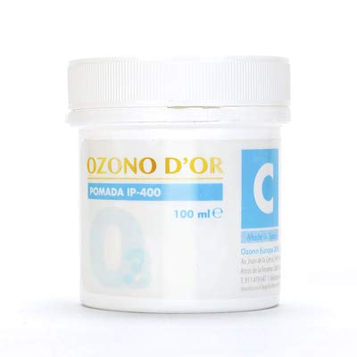 OZONO DOR. Pomada Cicatrizante Natural de Ozono IP-400 (100ml). Pomada para heridas, cicatrices, úlceras, dermatitis, psoriasis leve, quemaduras, varices, estrías y arañas vasculares.