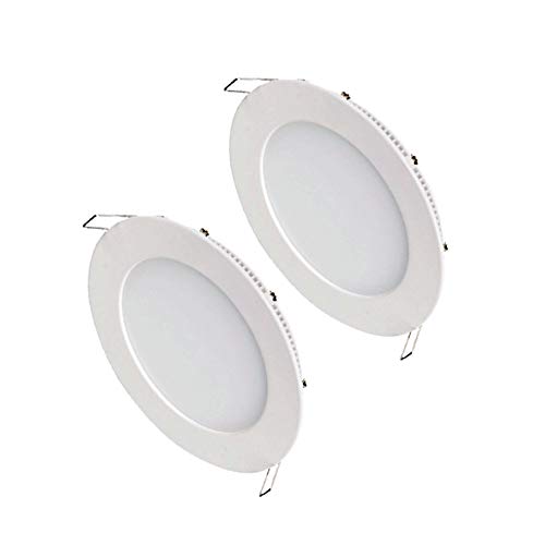 PACK 2 Led downlight empotrable 20w 1500lm 6000k Marco aluminio blanco Alta calidad