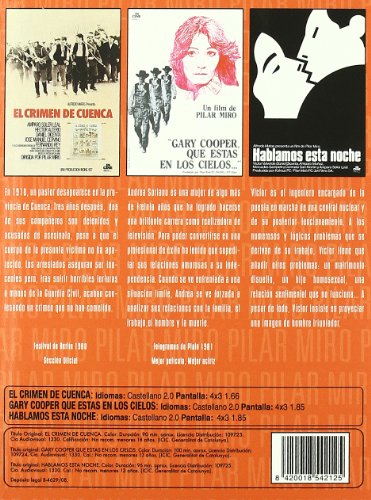 Pack: Pilar Miró (Hablamos Esta Noche + Gary Cooper Que Estás En Los Cielos + El Crimen De Cuenca) [DVD]