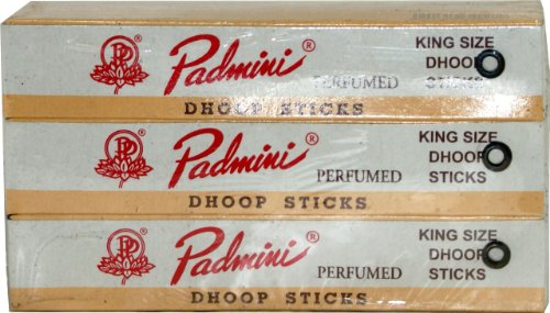 Padmini perfumado palos Dhoop – Tamaño King – 10 Sticks x 12 paquetes