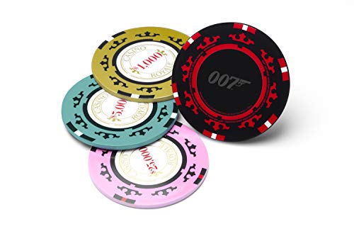Paladone PP6667JB Casino Royale Poker Chip Posavasos, Producto Oficial de James Bond 007, acrílico