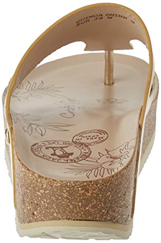 Panama Jack Quinoa Shine, Chanclas para Mujer, Dorado (Oro B3), 40 EU