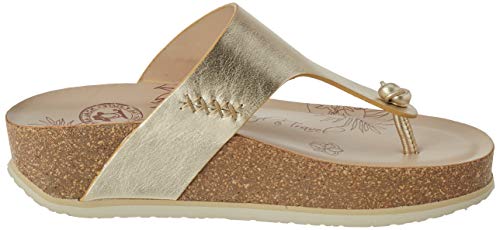 Panama Jack Quinoa Shine, Chanclas para Mujer, Dorado (Oro B3), 40 EU