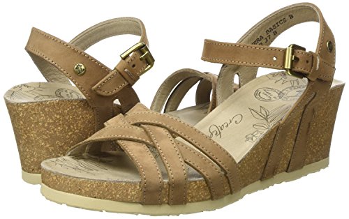 Panama Jack Vera Basics, Sandalias con Punta Abierta para Mujer, Marrón (Taupe), 41 EU