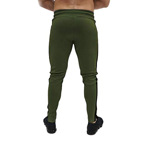 Pantalones para Hombre,Chándal de Hombres Deportivos Running Pants Jogging Pantalon Patchwork Fitness Gym Slim Fit Pantalones Largos Pantalones Ropa de Hombre Skinny Pantalones vpass