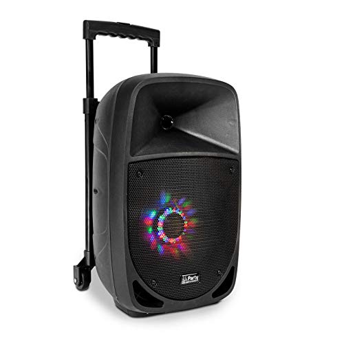 Party 8LED - Altavoz Portatil a Baterias, 8", 150W-RMS, USB/BT/FM/MICRO