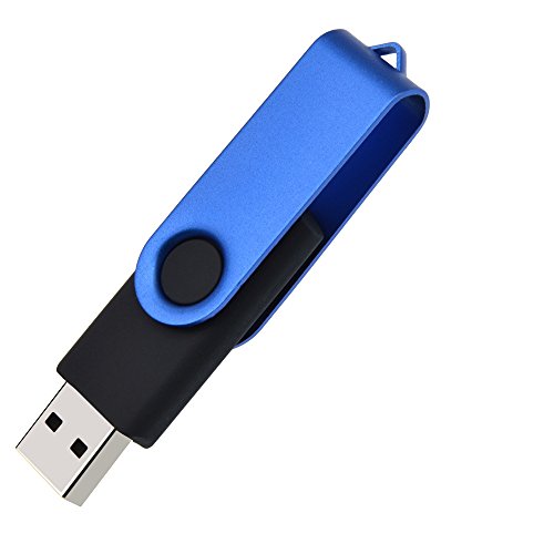 Pendrive 4GB 5 Piezas Memorias USB, Práctica y Portátil Rotatorio USB 2.0 Flash Drive 4 GB Pen Drives, Metal Llavero Memoria Externo Stick 4 Giga Almacenamiento de Datos (Plata,Azul,Rojo,Negro,Oro)