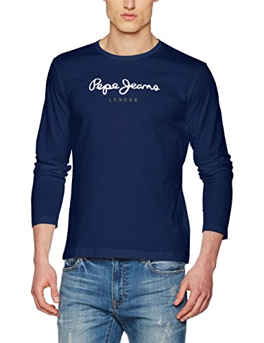 Pepe Jeans Eggo Long, Top de Manga Larga Para Hombre, Azul (Navy 595), Medium