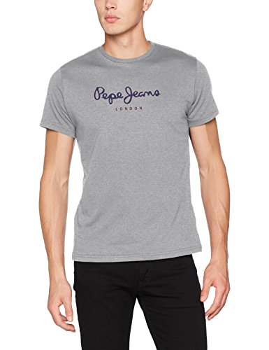 Pepe Jeans EGGO PM500465 Camiseta, Gris (Grey Marl 933), X-Small para Hombre