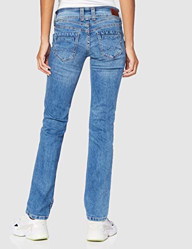 Pepe Jeans Gen Vaqueros Straight, Azul (000Denim 000), W34/L34 (Talla del Fabricante: 34) para Mujer