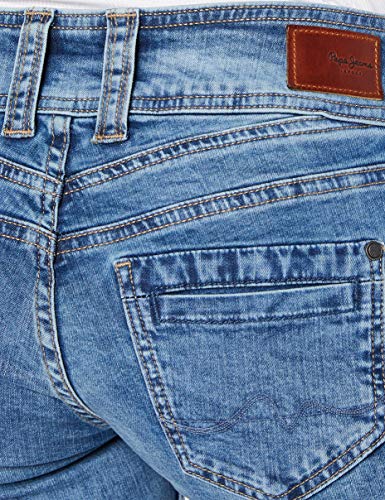 Pepe Jeans Gen Vaqueros Straight, Azul (000Denim 000), W34/L34 (Talla del Fabricante: 34) para Mujer