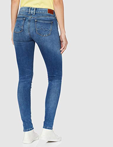 Pepe Jeans Vaqueros Skinny, Azul (Denim 000), W26 (Talla del Fabricante: 26) para Mujer