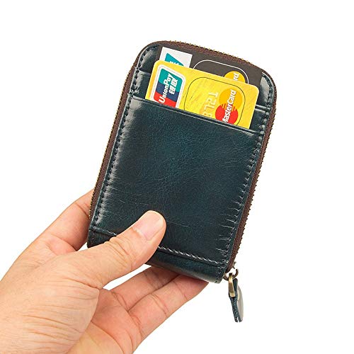 Personalizado Bolso for tarjeta de cuero de estilo de órgano de billetera for hombre de moda duradera Monedero de cuero El bolso for tarjeta de cuero RFID es una tendencia de moda for viajes de ocio C