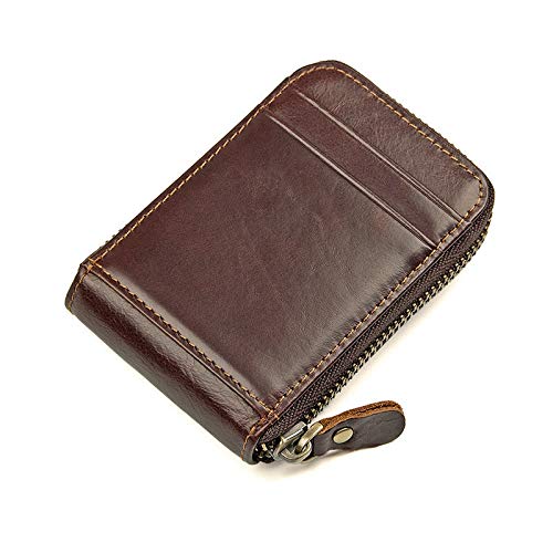 Personalizado Bolso for tarjeta de cuero de estilo de órgano de billetera for hombre de moda duradera Monedero de cuero El bolso for tarjeta de cuero RFID es una tendencia de moda for viajes de ocio C