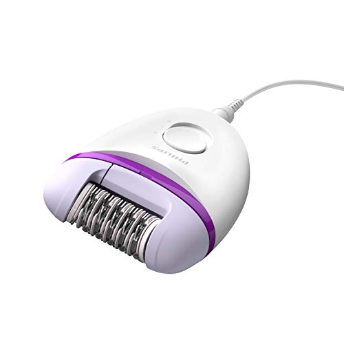 Philips BRP505/00 - Kit de depilación para cuerpo y camiseta (incluye depiladora eléctrica Satinelle Essential, recortador Bikini, zapata de 3 mm y funda de lujo)