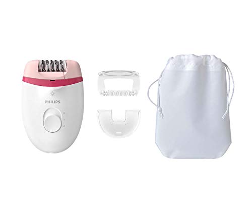 Philips Satinelle Essential - Depiladora (Rosa, Blanco, 15 V, Ergonómico)