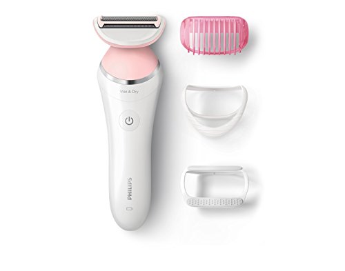 Philips SatinShave Advanced BRL140/10 1head(s) Recortadora Rosa, Color blanco maquinilla de afeitar para mujer - Depiladora femenina (Ión de litio, 8 h, 60 min, Rosa, Color blanco)