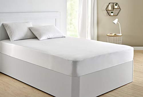 Pikolin Home - Protector de colchón punto, 100% algodón, impermeable y transpirable, 135x190/200cm-Cama 135 (Todas las medidas)