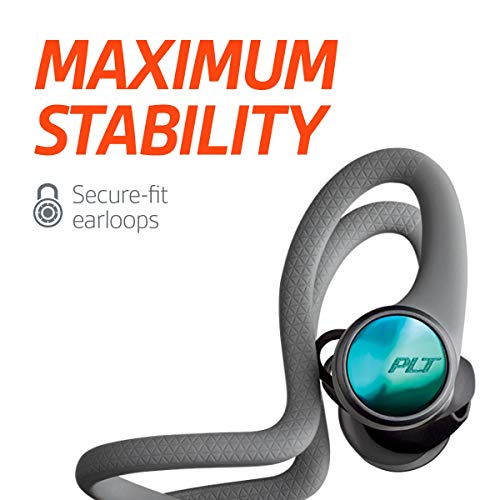 Plantronics BackBeat Fit 2100 Bluetooth - Auriculares Deportivos, In-Ear, Gris, Uni
